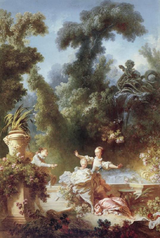 Jean-Honore Fragonard The Progress of love Norge oil painting art
